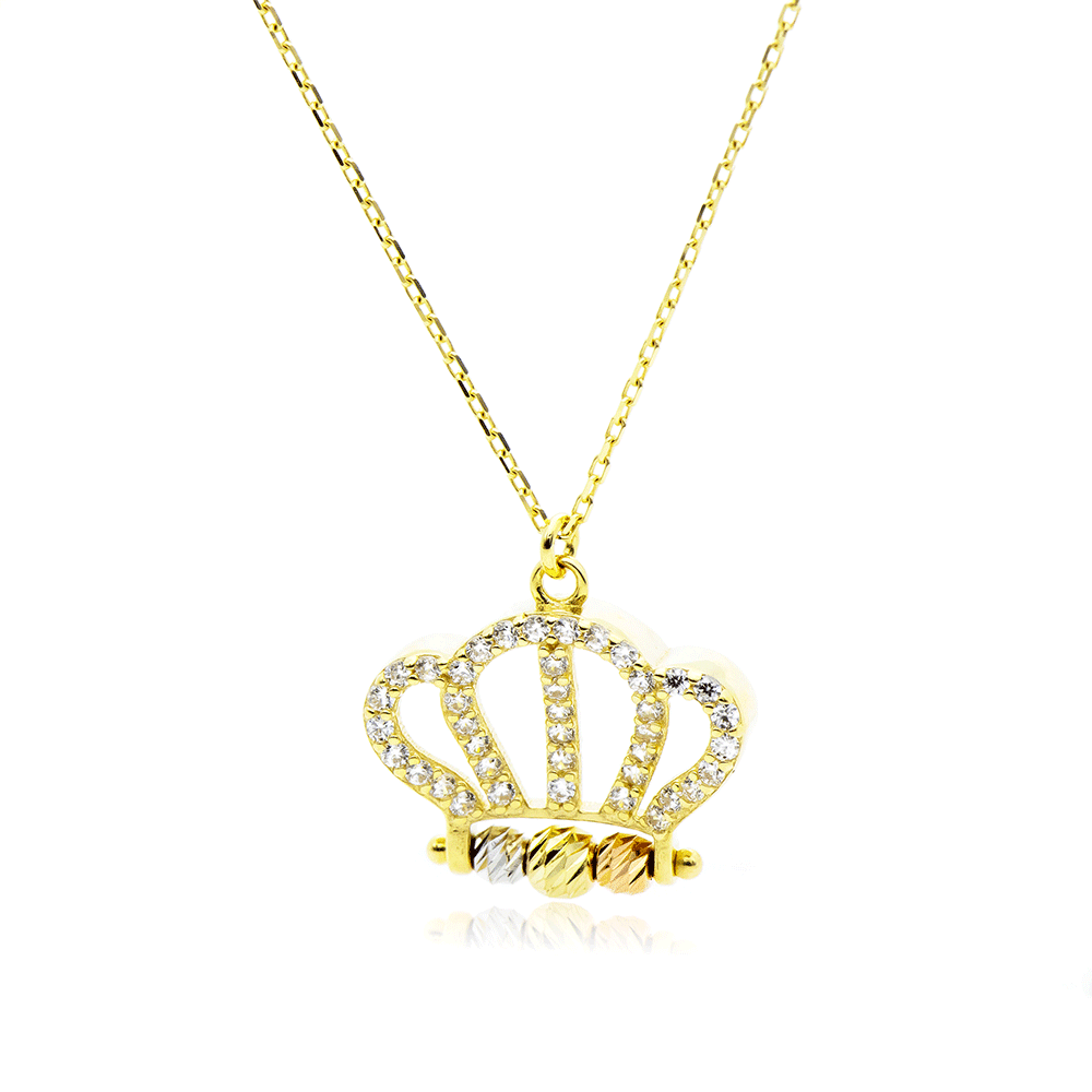 Colier din aur  cu pietre Cubic Zirconia Incolor