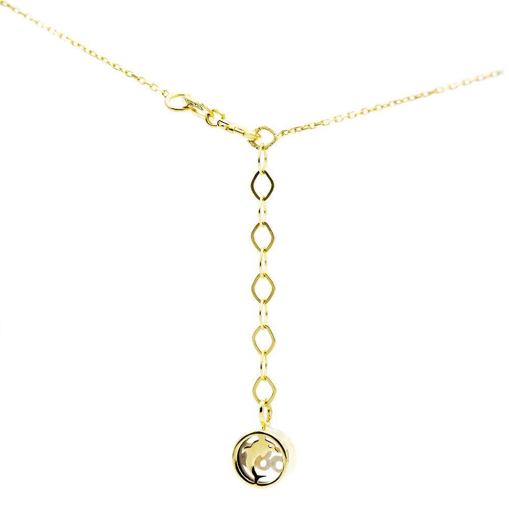 Colier din aur  cu pietre Cubic Zirconia Incolor