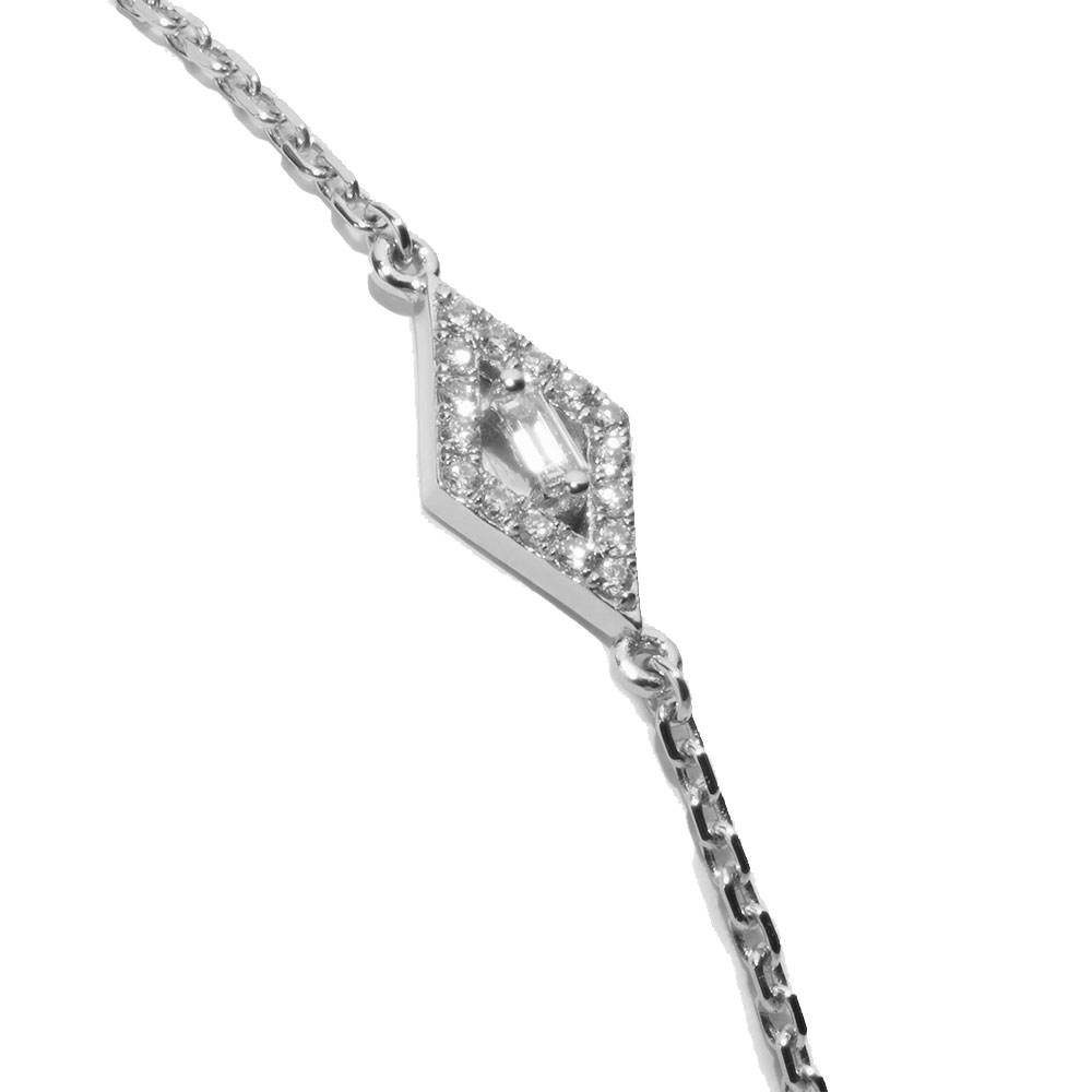 Brățară din aur alb cu pietre Diamant
