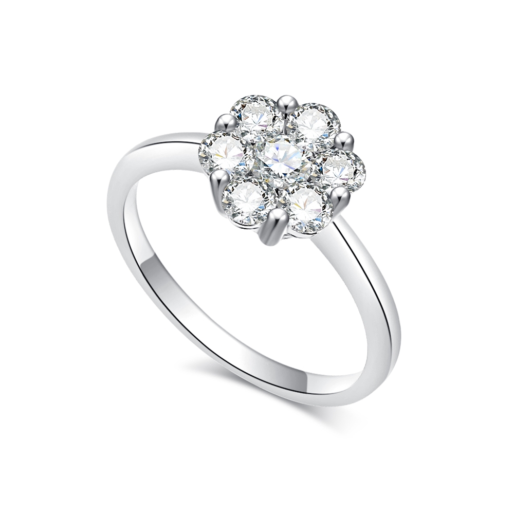 Inel din aur roz cu pietre Diamant