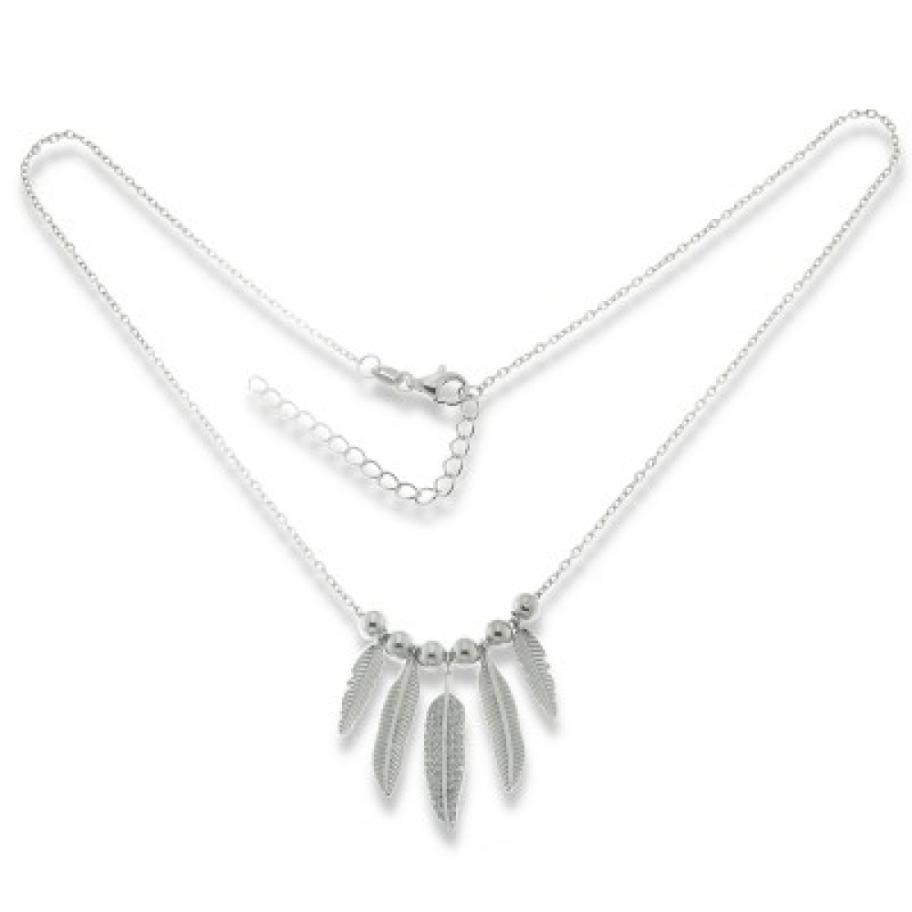 Colier din argint  cu pietre Cubic Zirconia Incolor