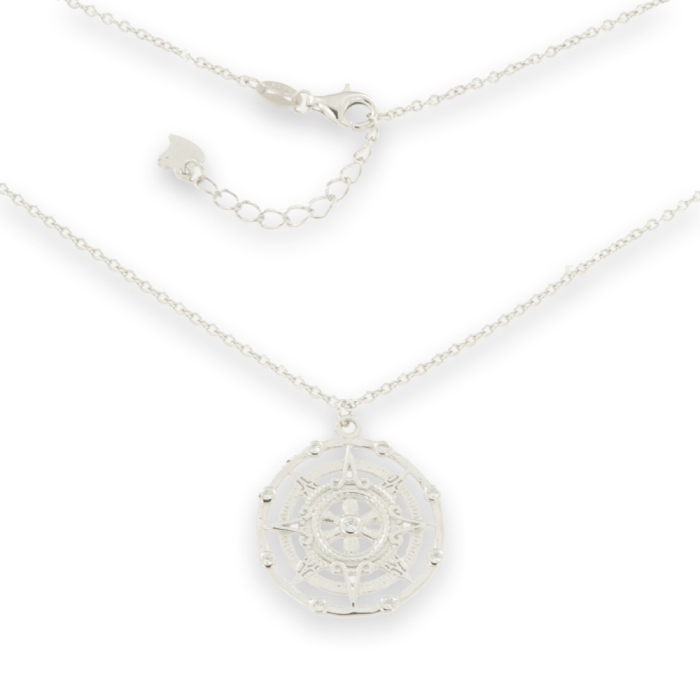 Colier din argint  cu pietre Cubic Zirconia Incolor