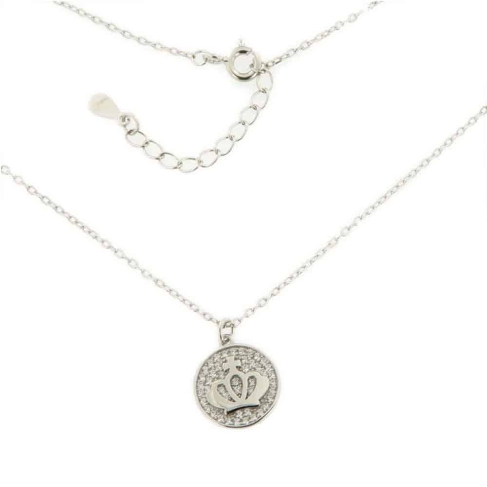 Colier din argint  cu pietre Cubic Zirconia Incolor