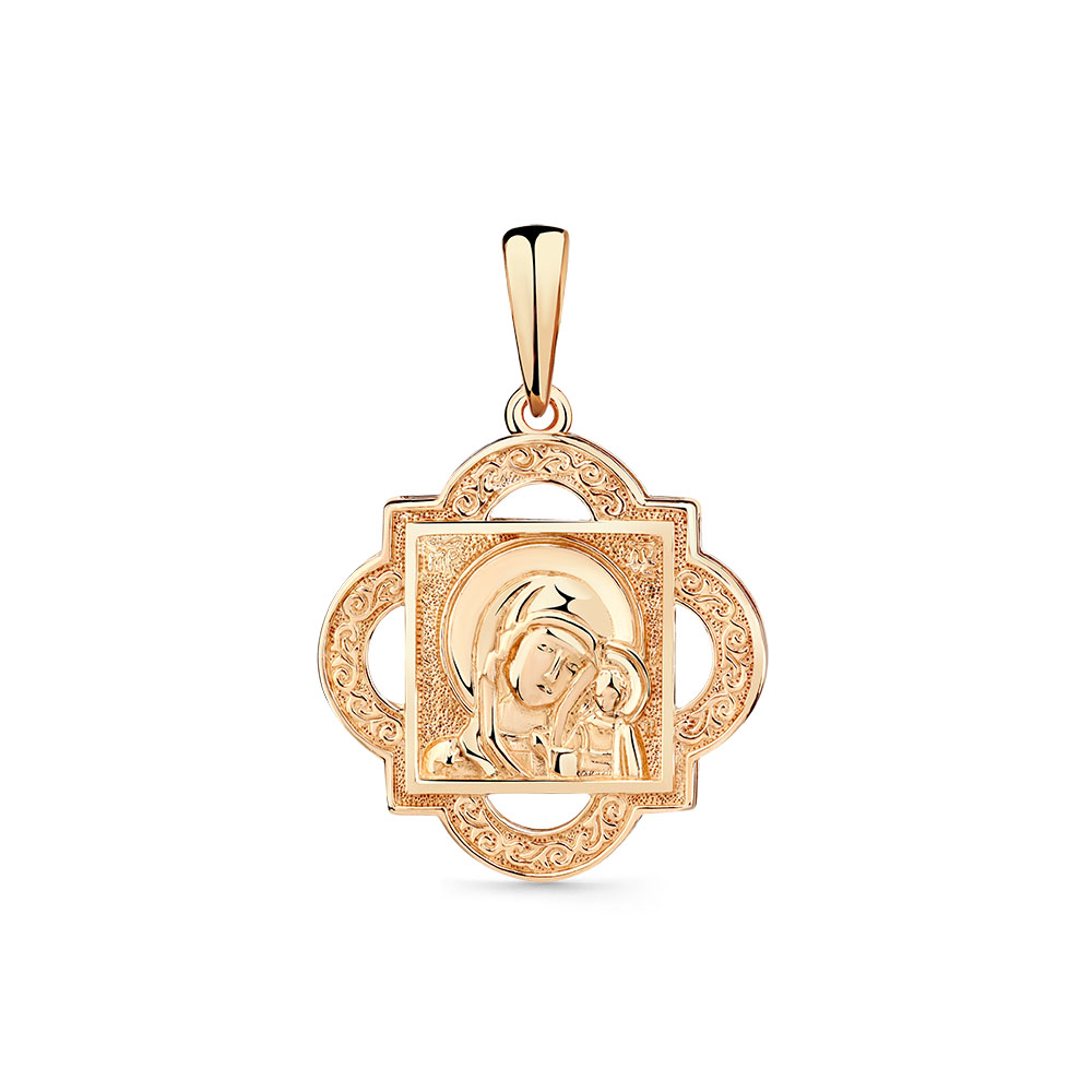 Iconiță din aur roșu fără pietre