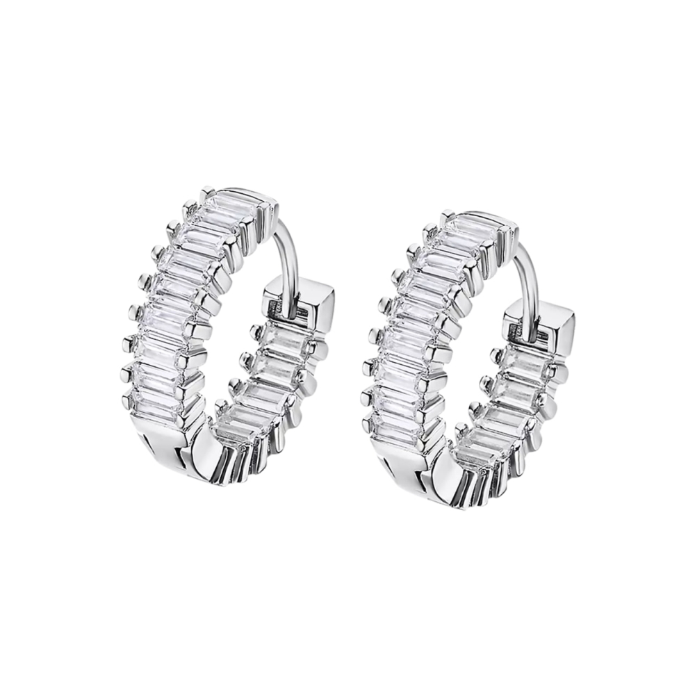 Cercei din argint cu Cubic Zirconia Incolor