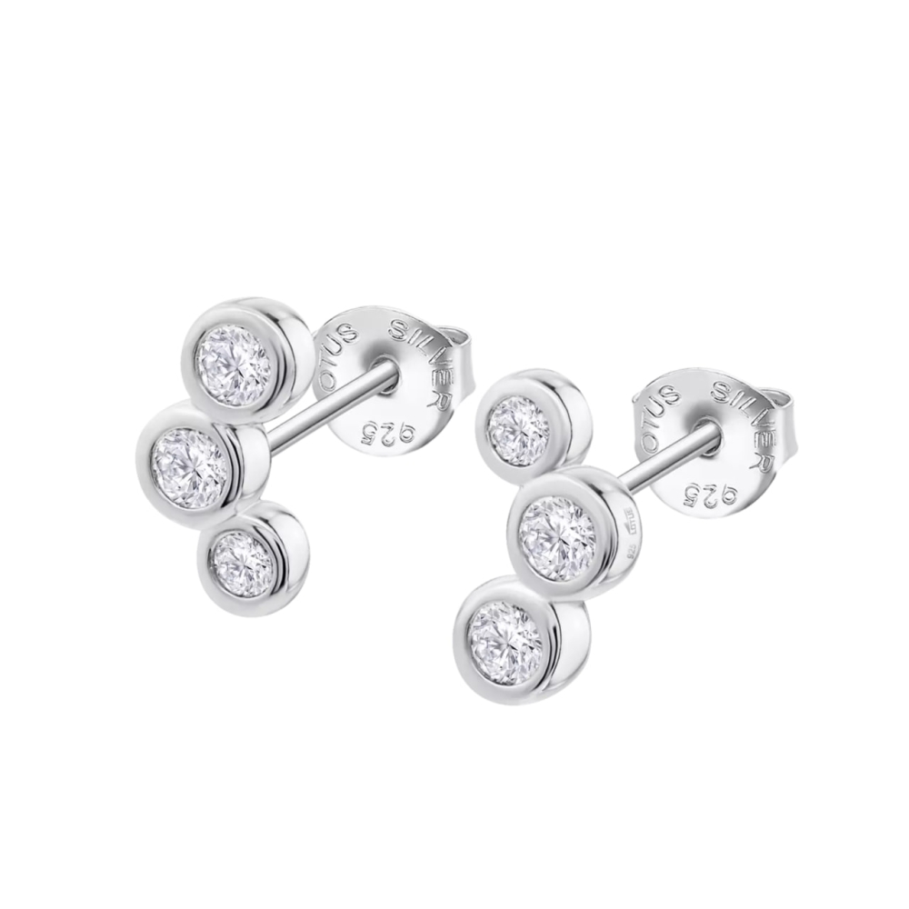 Cercei din argint cu Cubic Zirconia Incolor