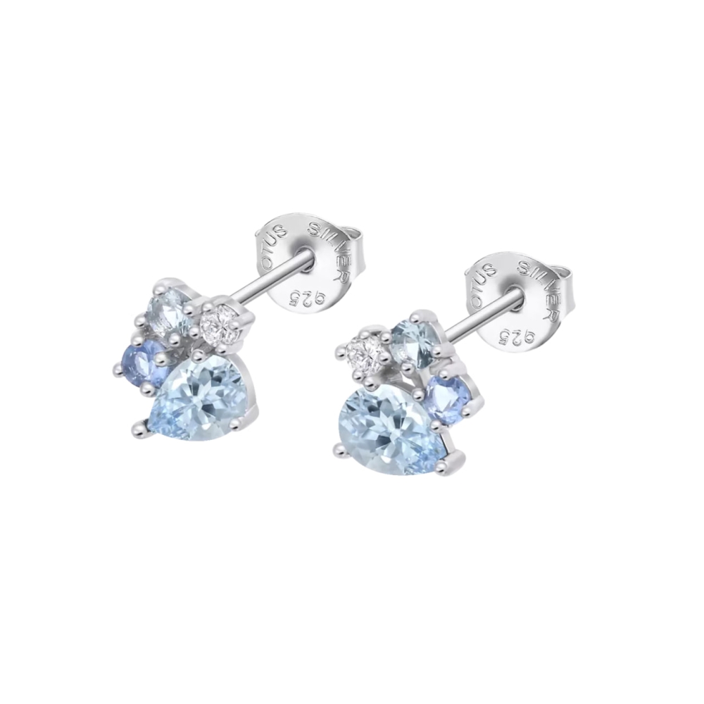 Cercei din argint cu Cubic Zirconia Multicoloră