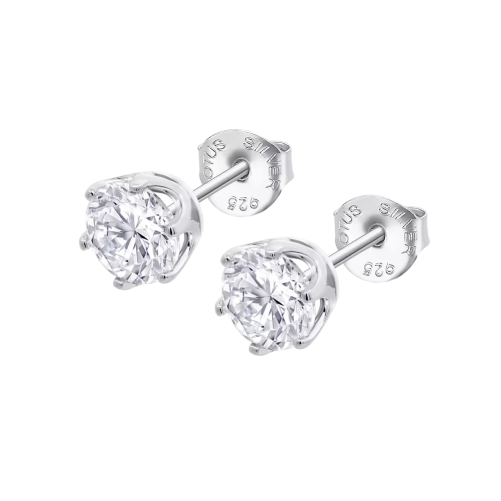 Cercei din argint cu Cubic Zirconia Incolor