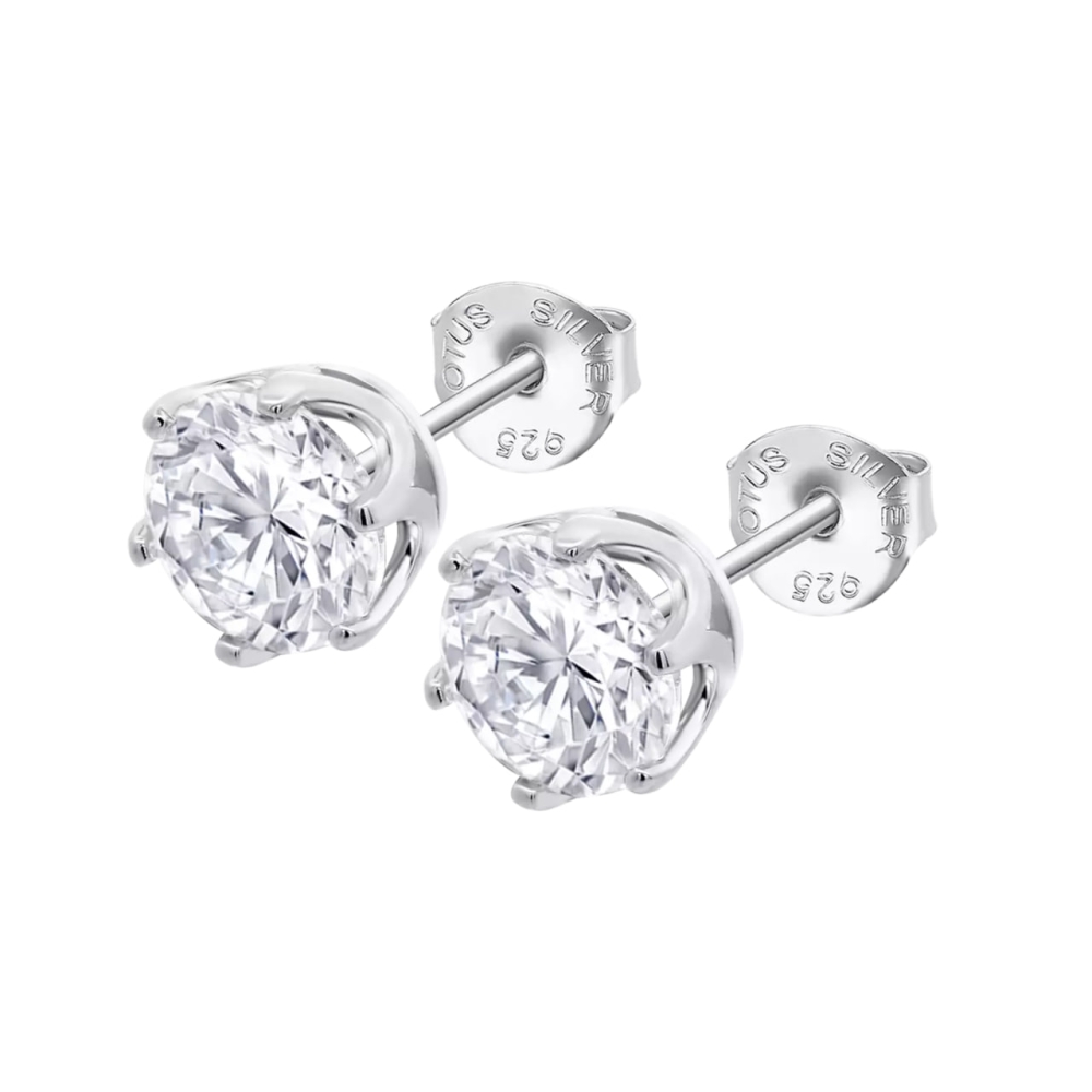Cercei din argint cu Cubic Zirconia Incolor