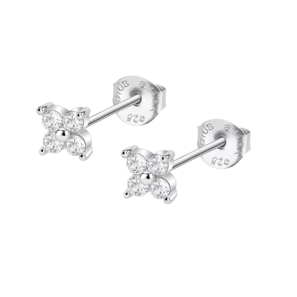 Cercei din argint cu Cubic Zirconia Incolor
