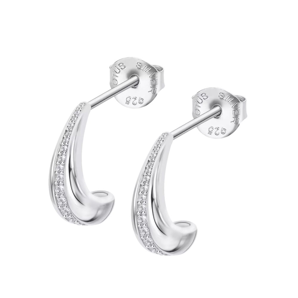 Cercei din argint cu Cubic Zirconia Incolor