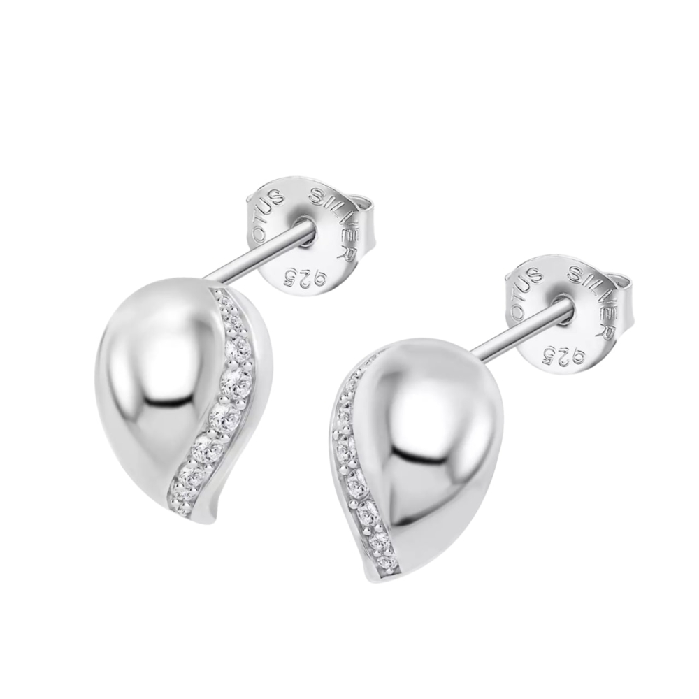 Cercei din argint cu Cubic Zirconia Incolor