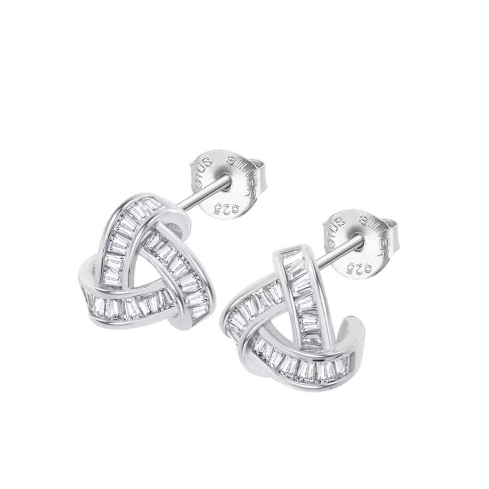 Cercei din argint cu Cubic Zirconia Incolor