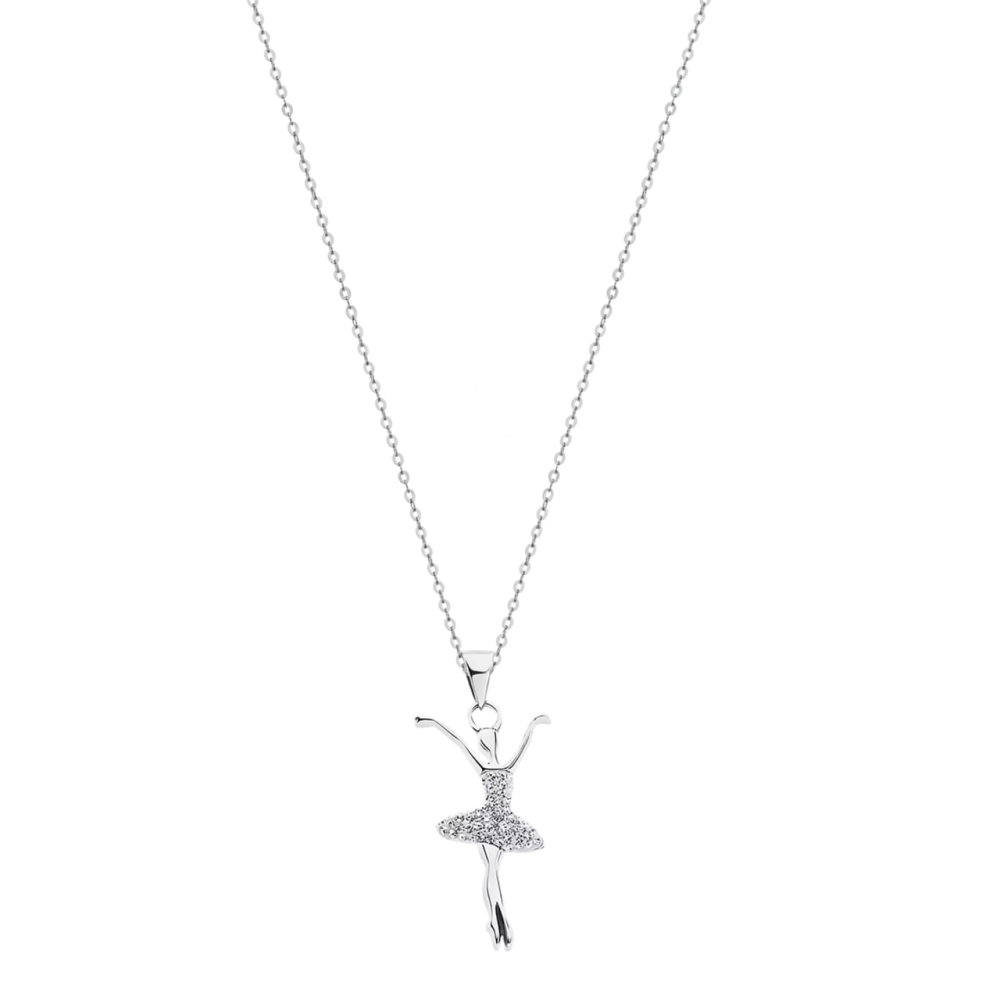 Colier din argint cu Cubic Zirconia Incolor