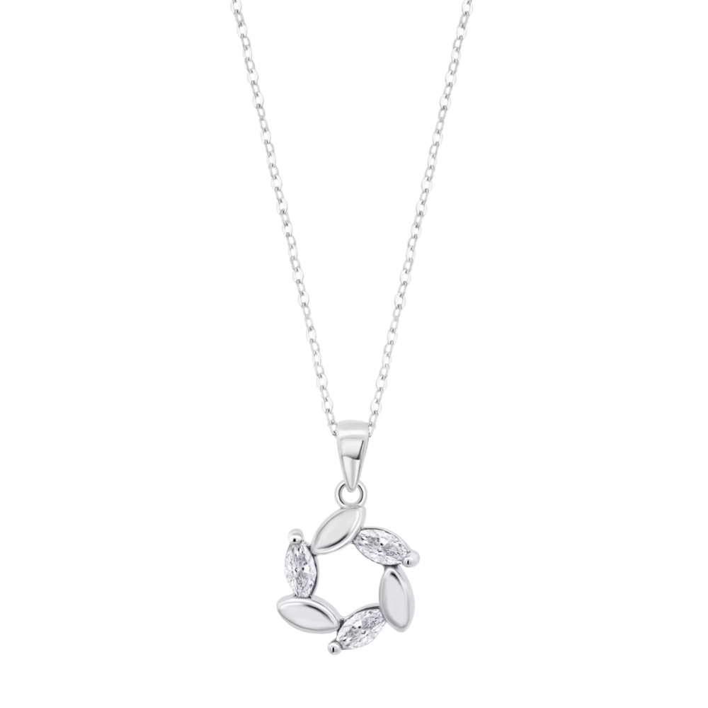 Colier din argint cu Cubic Zirconia Incolor