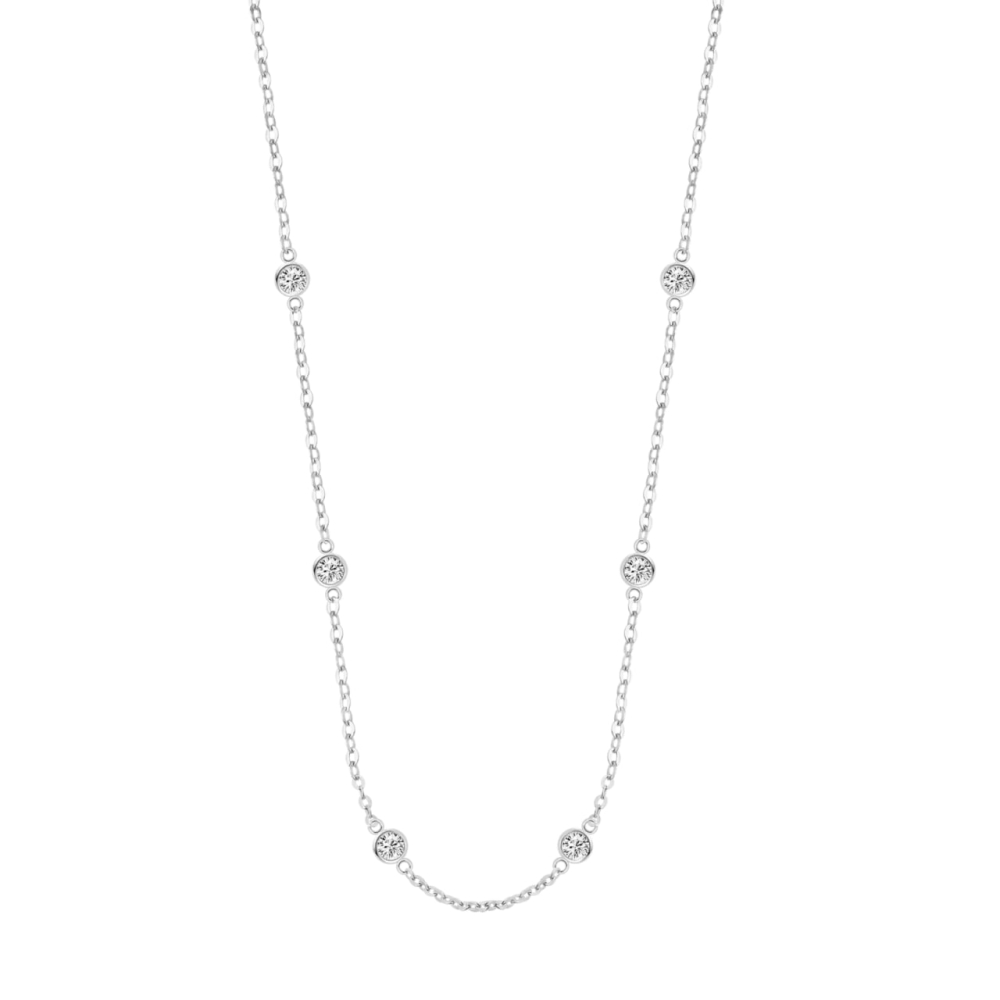 Colier din argint cu Cubic Zirconia Incolor