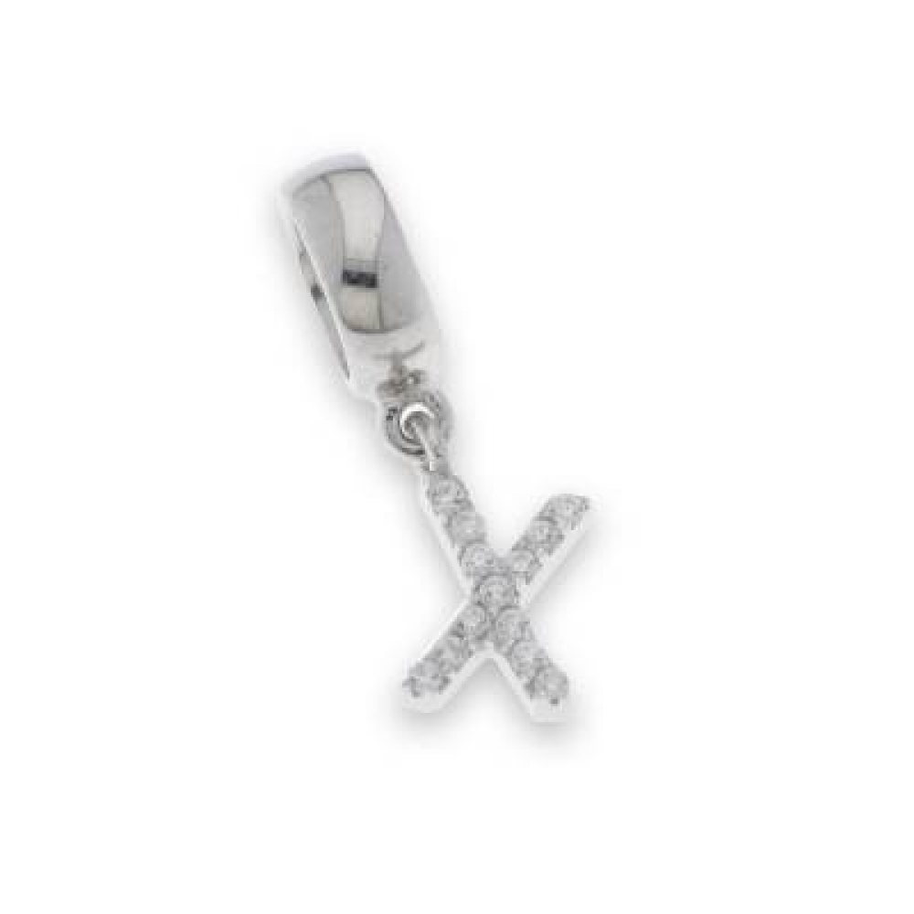 Pandantiv din argint  cu pietre Cubic Zirconia Incolor