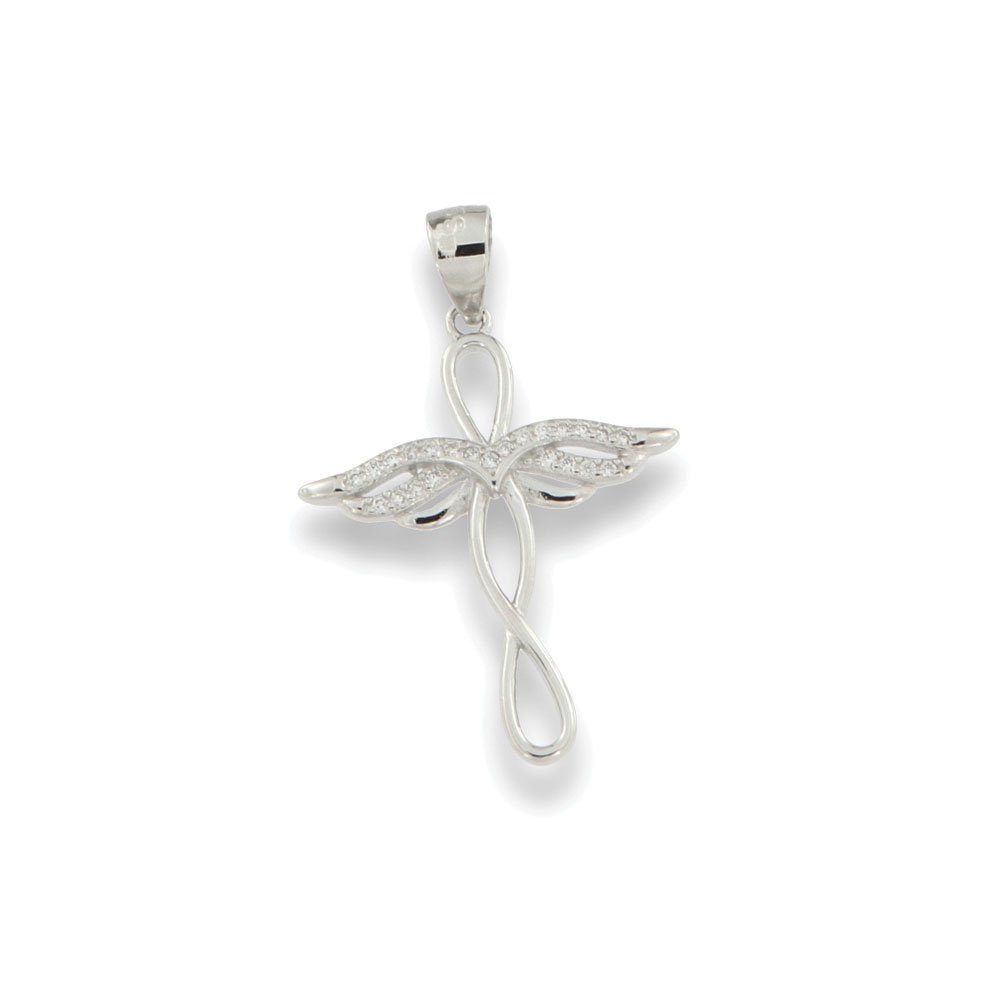 Pandantiv din argint  cu pietre Cubic Zirconia Incolor