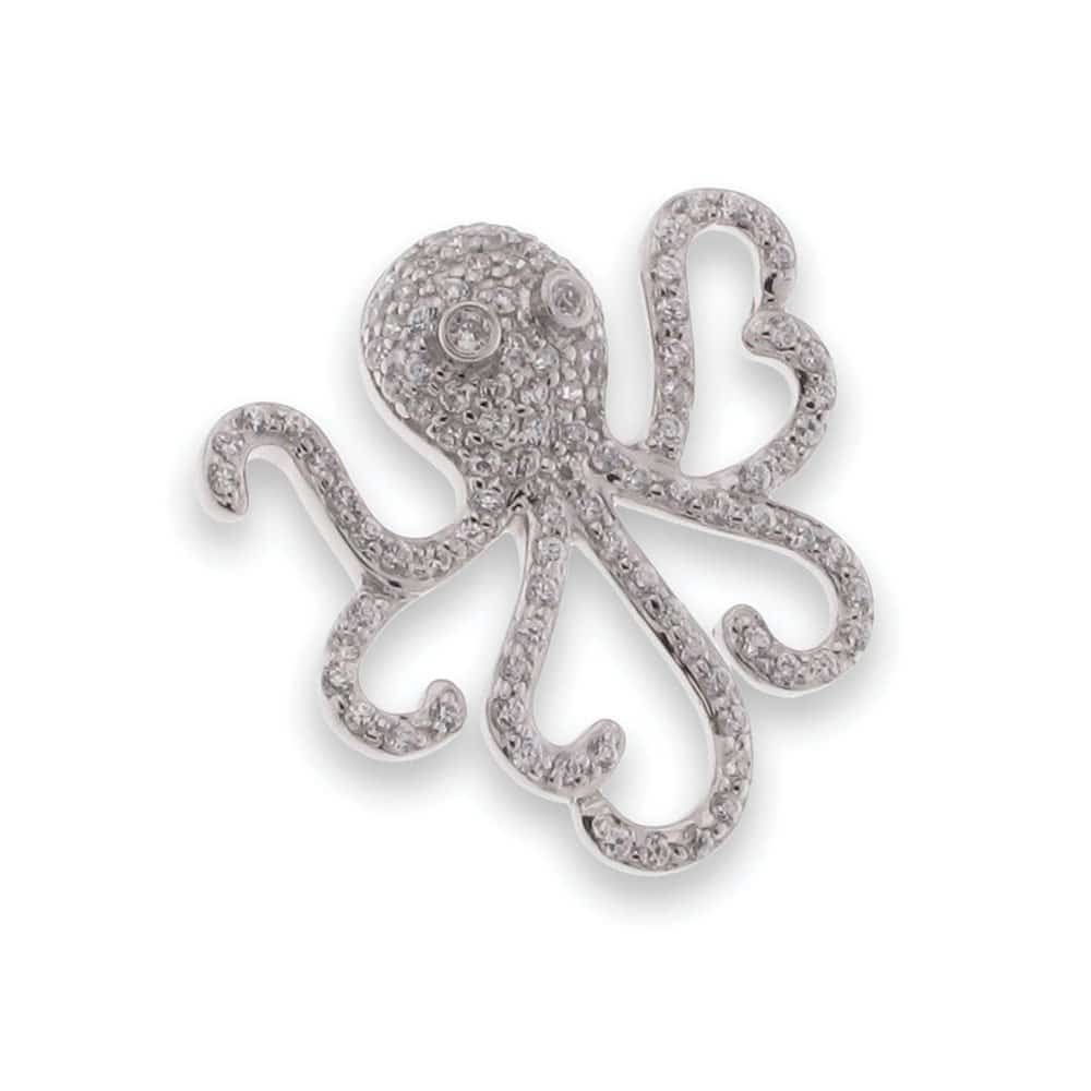 Pandantiv din argint  cu pietre Cubic Zirconia Incolor