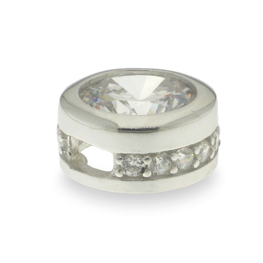Pandantiv din argint  cu pietre Cubic Zirconia Incolor
