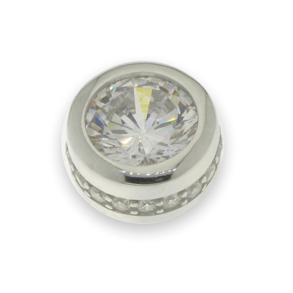 Pandantiv din argint  cu pietre Cubic Zirconia Incolor