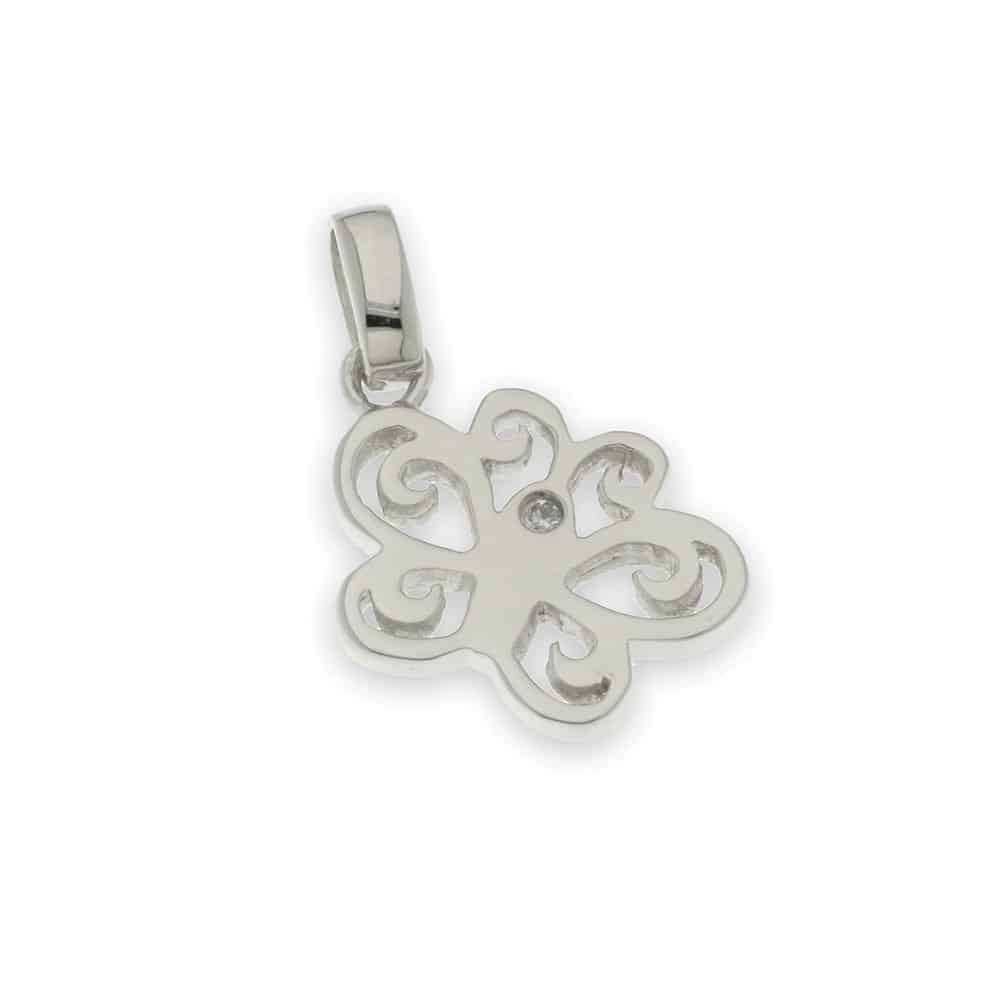 Pandantiv din argint  cu pietre Cubic Zirconia Incolor