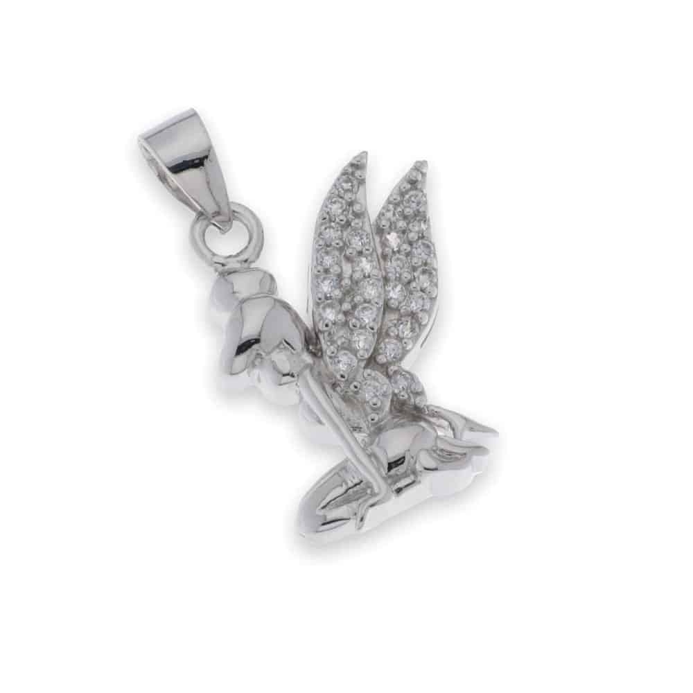Pandantiv din argint  cu pietre Cubic Zirconia Incolor