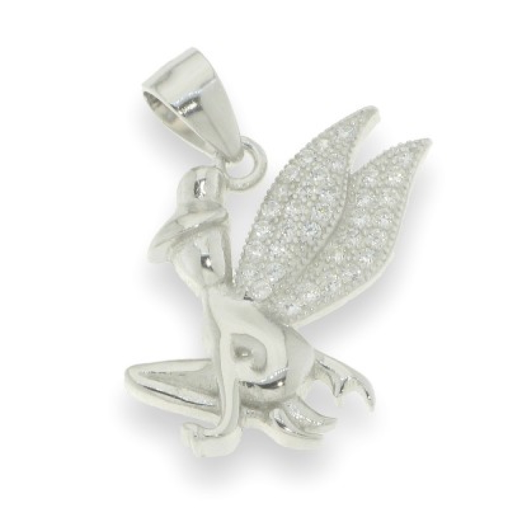 Pandantiv din argint  cu pietre Cubic Zirconia Incolor
