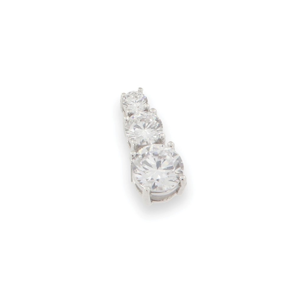 Pandantiv din argint  cu pietre Cubic Zirconia Incolor