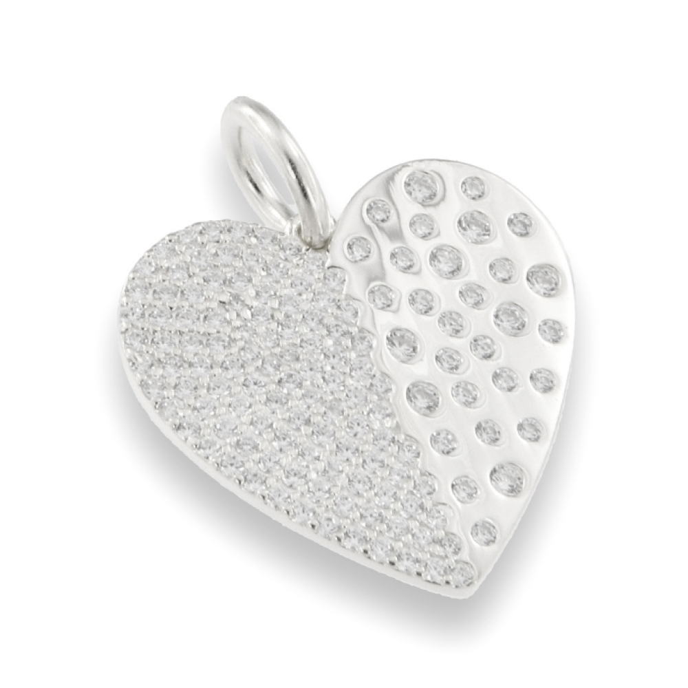 Pandantiv din argint  cu pietre Cubic Zirconia Incolor
