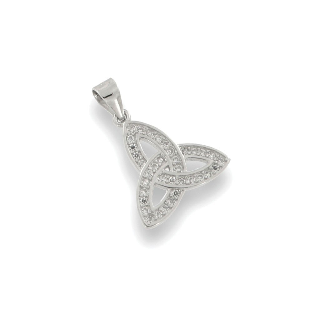 Pandantiv din argint  cu pietre Cubic Zirconia Incolor
