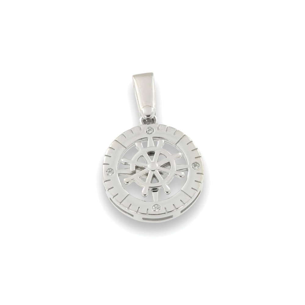 Pandantiv din argint  cu pietre Cubic Zirconia Incolor
