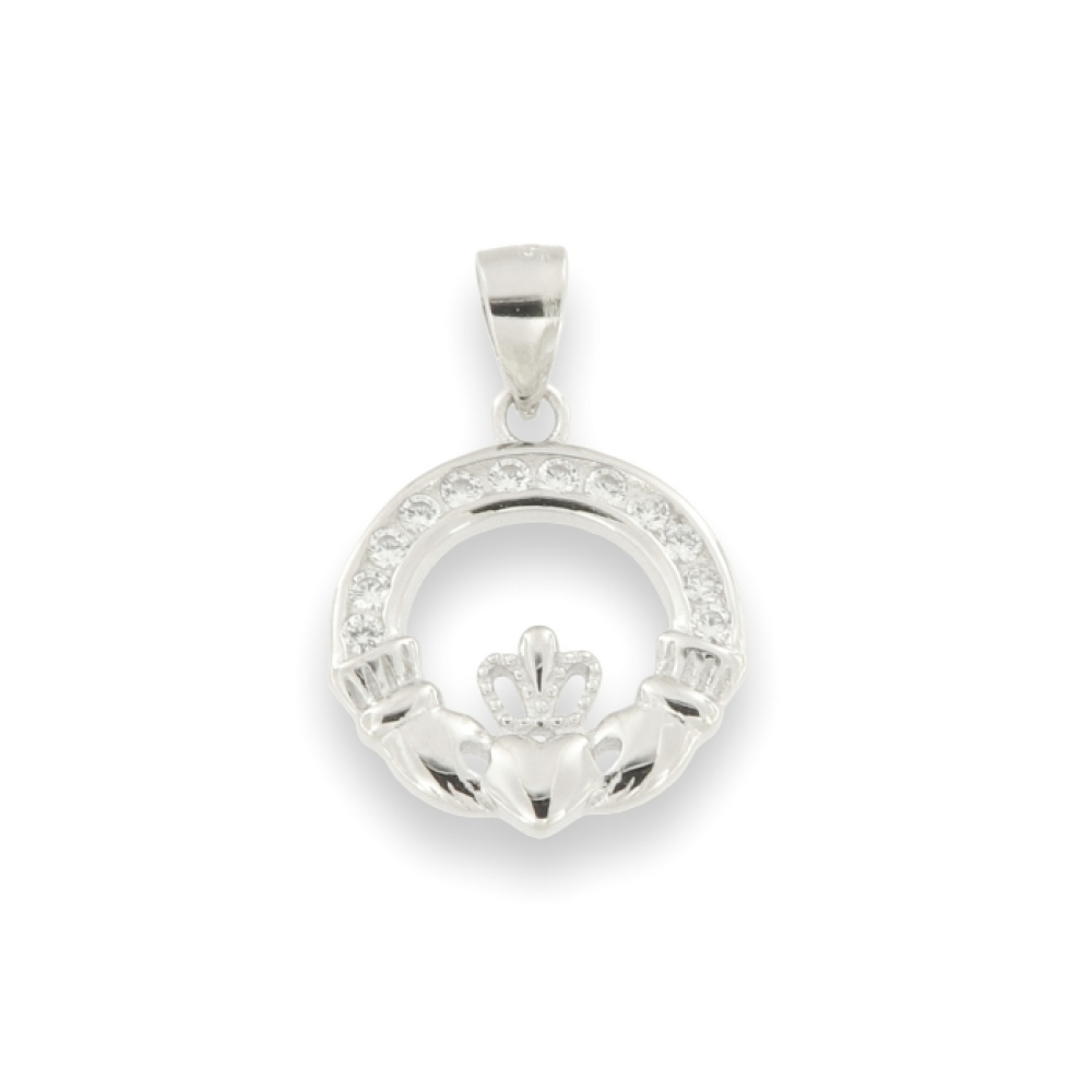 Pandantiv din argint  cu pietre Cubic Zirconia Incolor