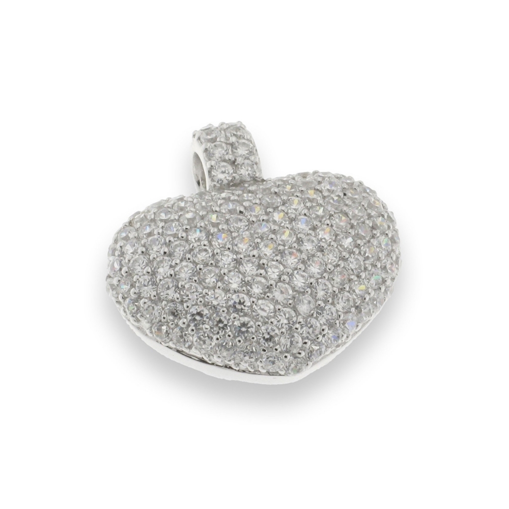 Pandantiv din argint  cu pietre Cubic Zirconia Incolor