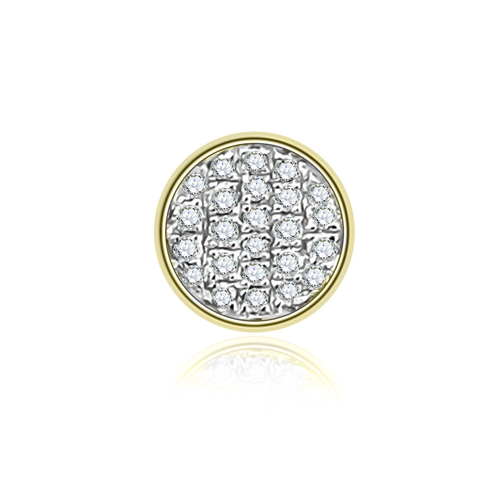 Pandantiv din aur galben cu pietre Diamant