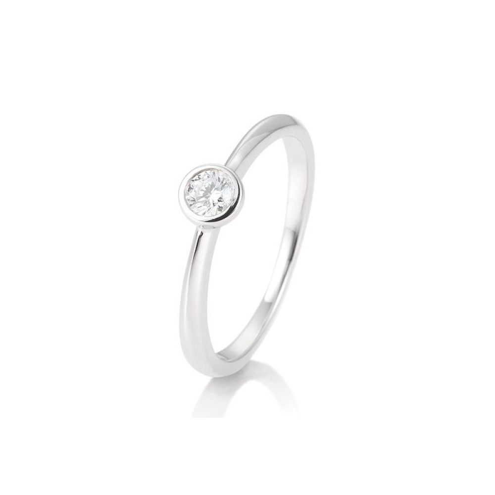 Inel din aur roz cu pietre Diamant