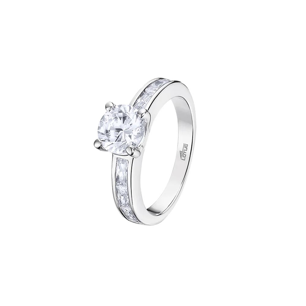 Inel din argint  cu pietre Cubic Zirconia Incolor