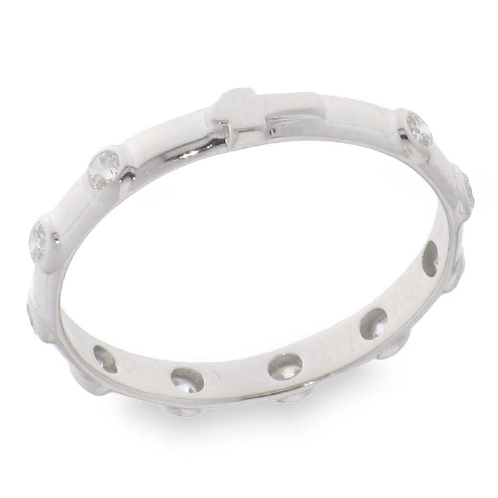 Inel din argint  cu pietre Cubic Zirconia Incolor
