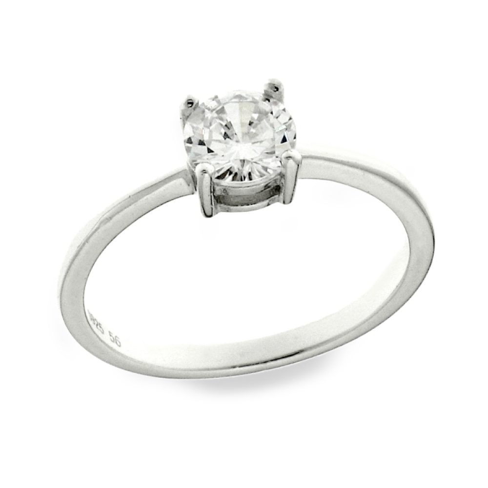 Inel din argint  cu pietre Cubic Zirconia Incolor