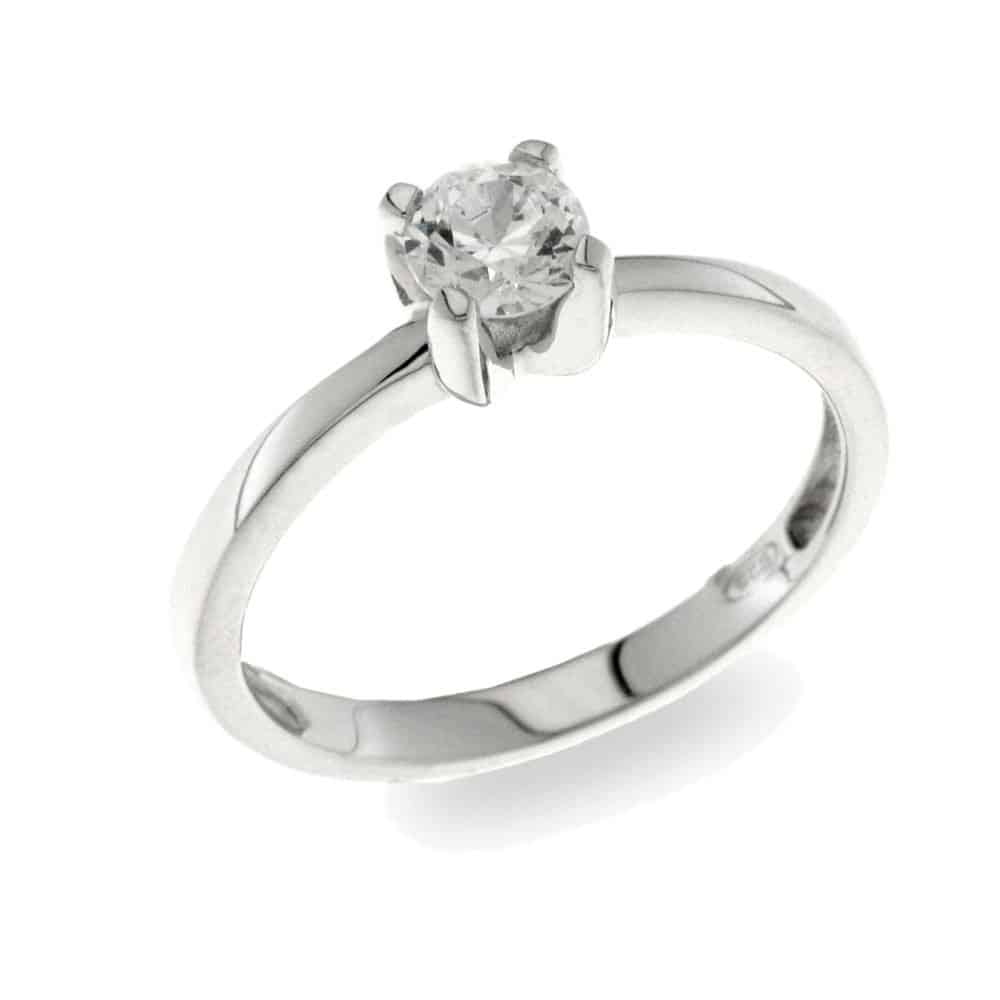 Inel din argint  cu pietre Cubic Zirconia Incolor