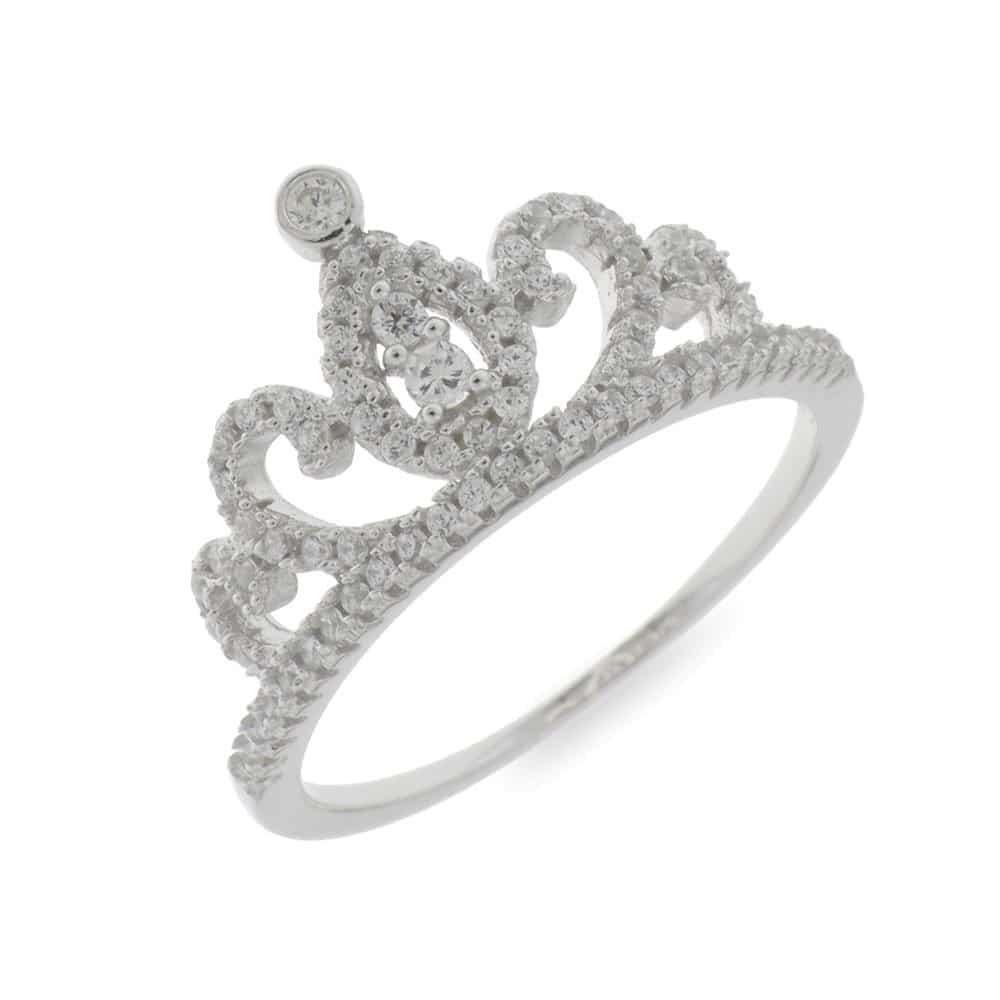 Inel din argint  cu pietre Cubic Zirconia Incolor