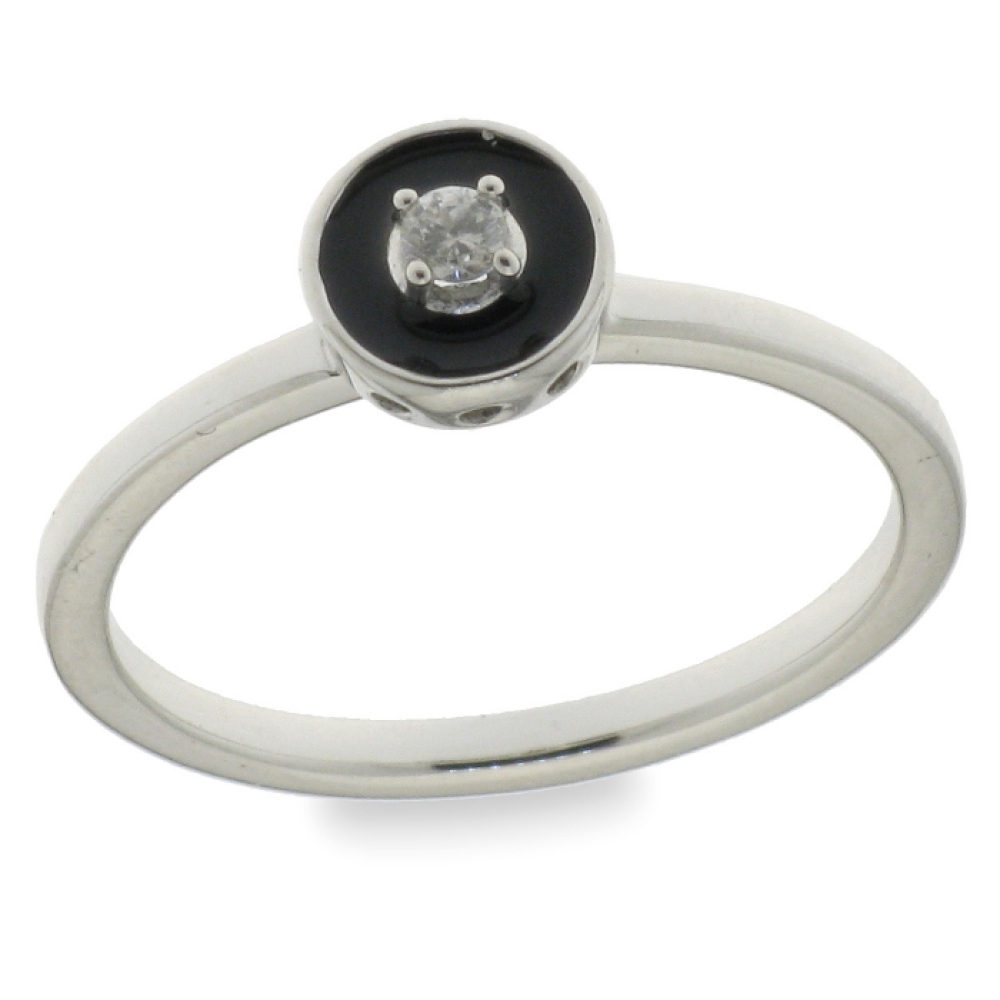 Inel din argint  cu pietre Cubic Zirconia Incolor, Finift