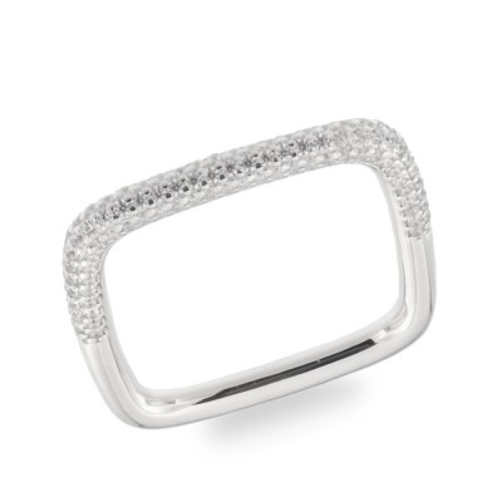 Inel din argint  cu pietre Cubic Zirconia Incolor