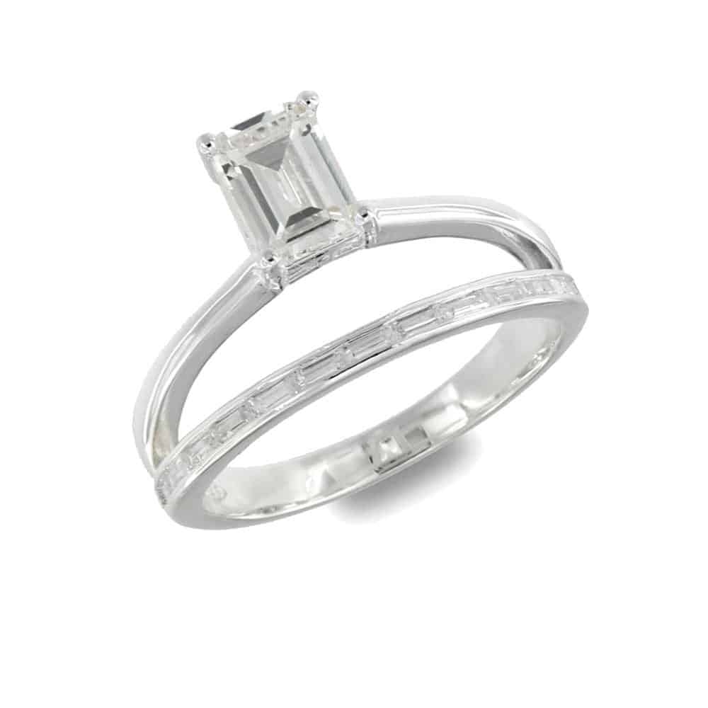 Inel din argint  cu pietre Cubic Zirconia Incolor
