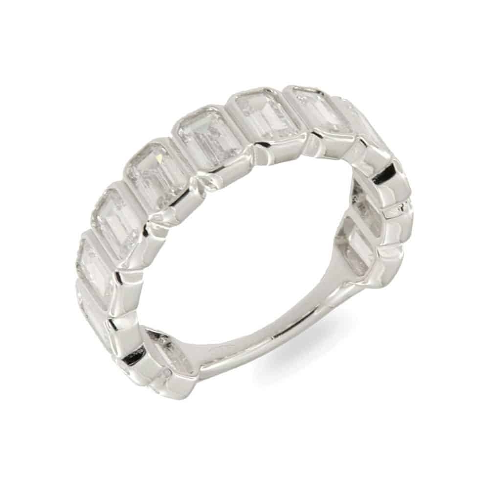 Inel din argint  cu pietre Cubic Zirconia Incolor