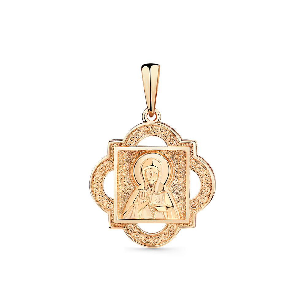 Iconiță din aur roșu fără pietre