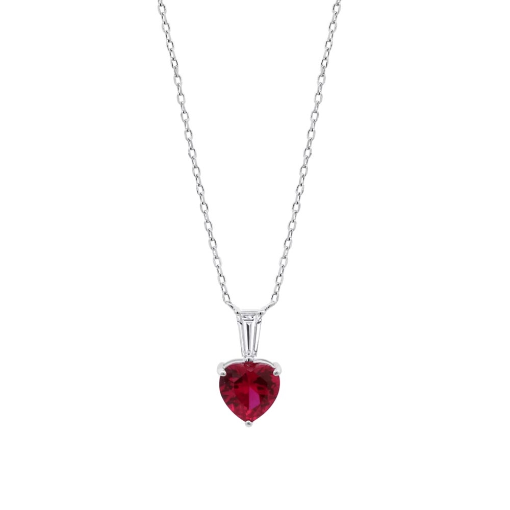 Colier din argint  cu pietre Cubic Zirconia Incolor,