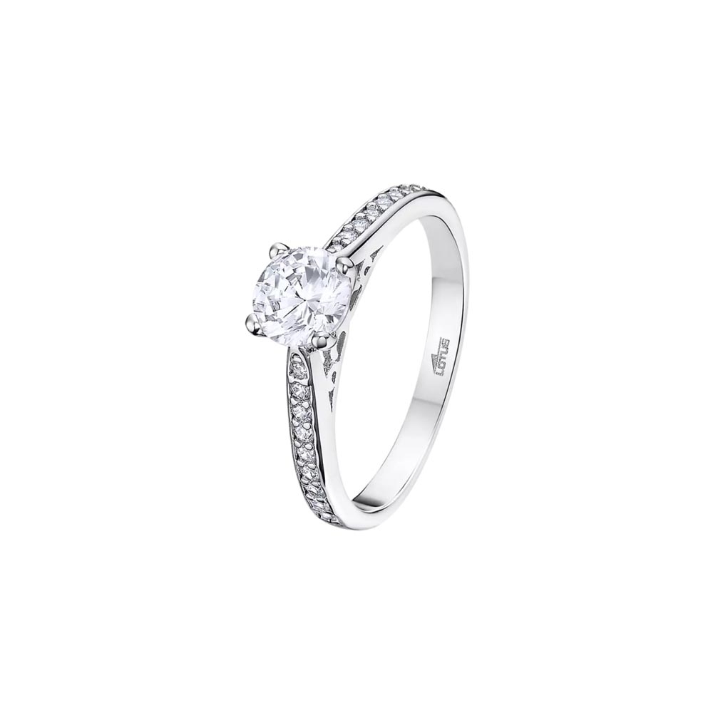 Inel din argint  cu pietre Cubic Zirconia Incolor