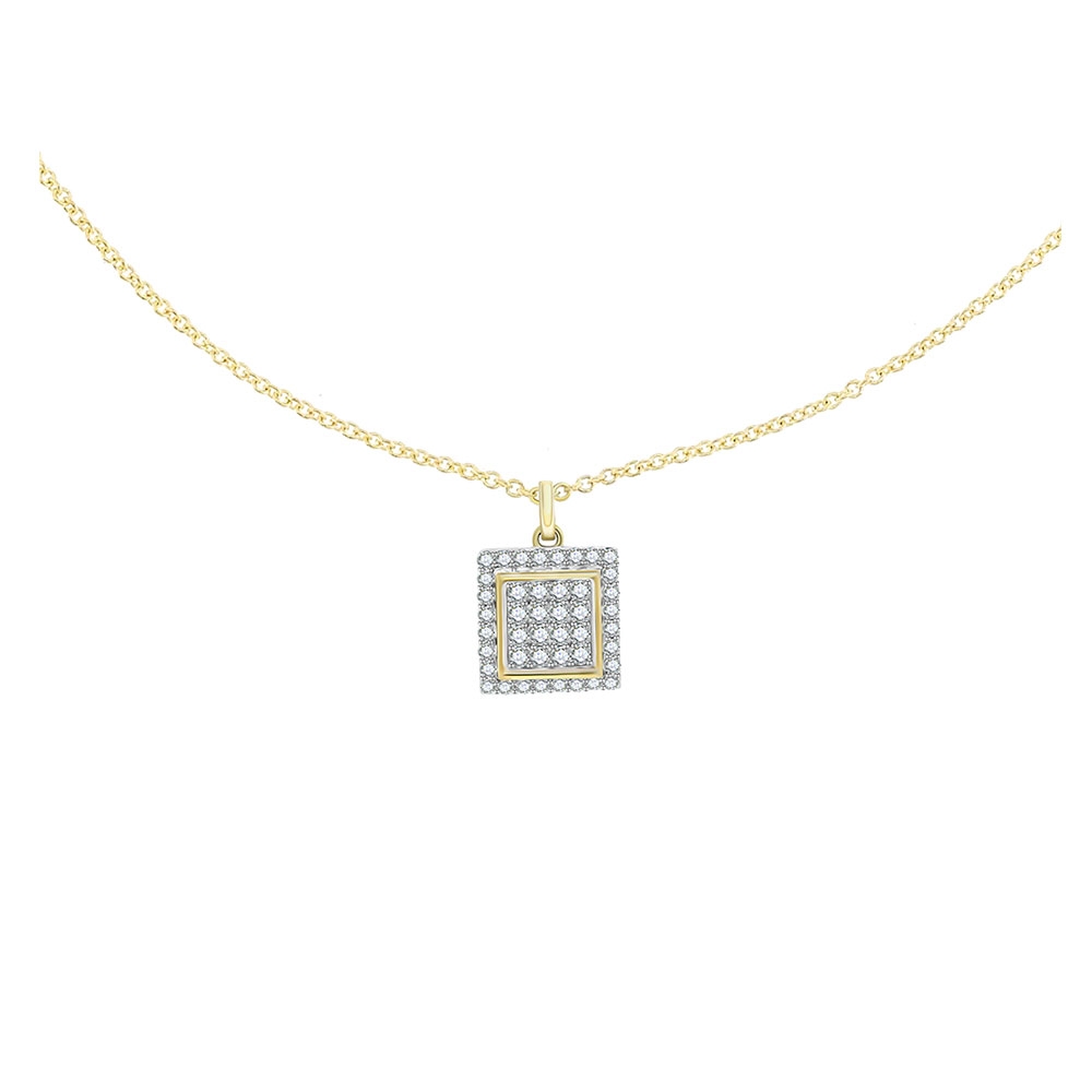 Colier din aur galben cu pietre Diamant
