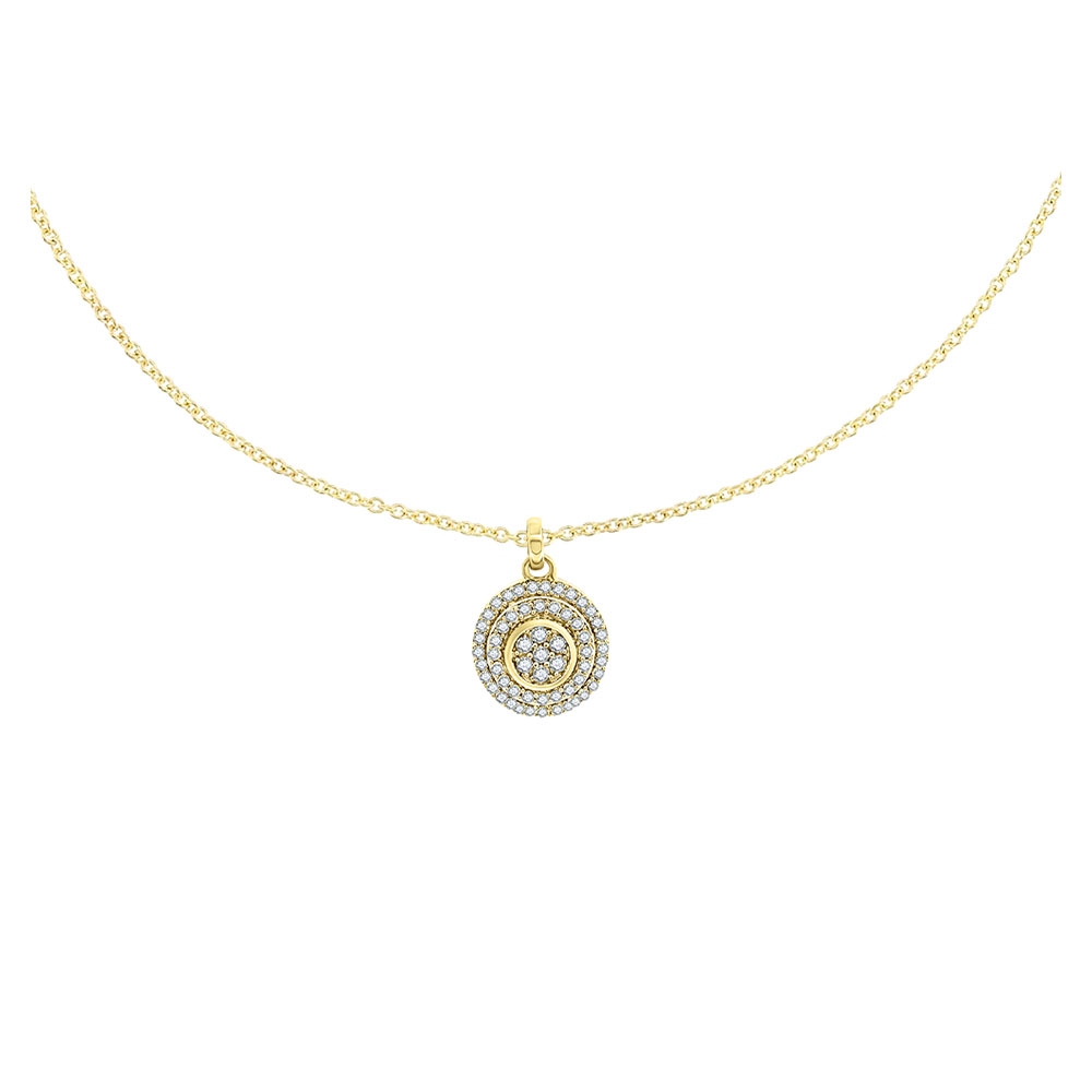 Colier din aur galben cu pietre Diamant